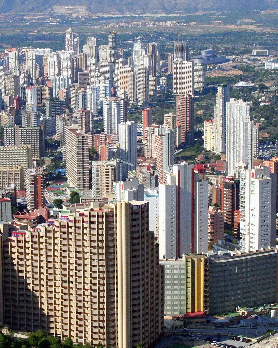 Benidorm visto desde la Serra Gelada